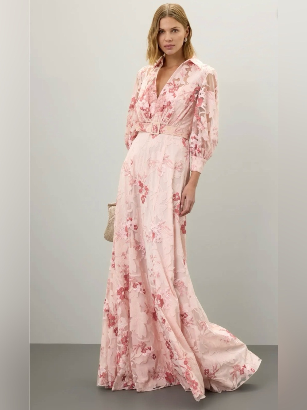 Badgley Mischka Lace Applique Shirt Dress size 2. - Picture 3 of 15